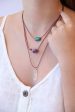 Mystic Three Stone Necklace Cheap