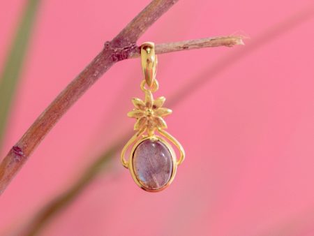 Bloom Flower Pendant Labradorite Hot on Sale