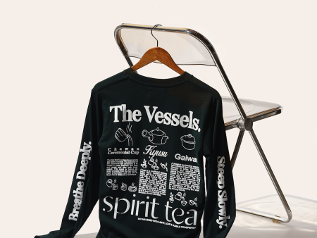 THE VESSELS Dark Forest Green Long-Sleeve For Discount