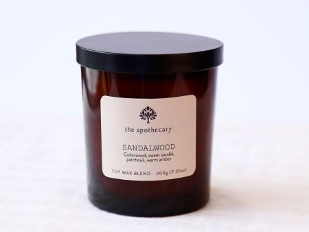 Sandelwood Glass Jar Candle on Sale