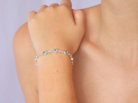 Blue Topaz Chain Bracelet Online Hot Sale