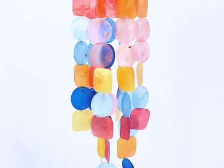 Radiant Rainbow Capiz Windchime For Discount