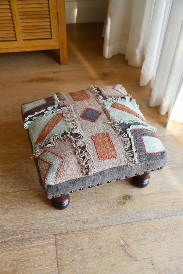 Geometric Foot Stool Cheap