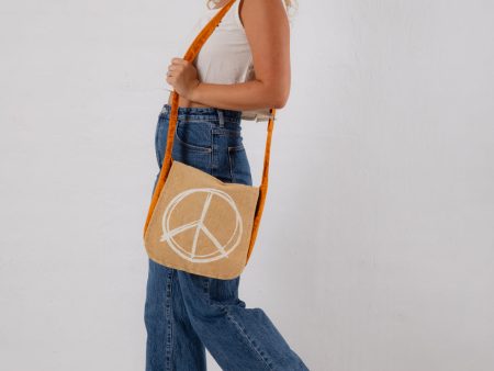 Peace Print Bag Cheap