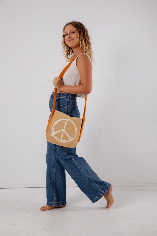 Peace Print Bag Cheap