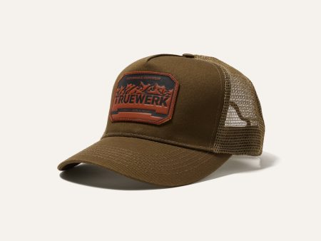 Leather Patch Trucker Hat Fashion