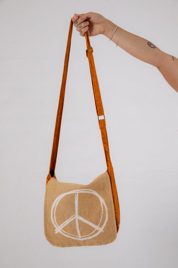 Peace Print Bag Cheap