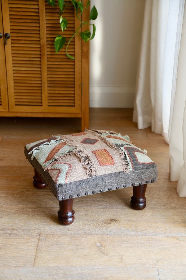 Geometric Foot Stool Cheap