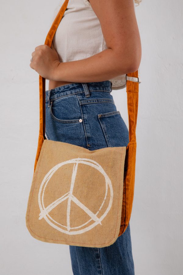 Peace Print Bag Cheap