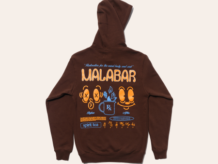 MALABAR TONIC Brown Hoodie Hot on Sale