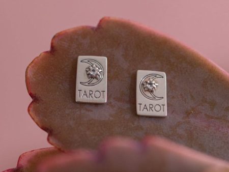 Moon Tarot Studs For Sale