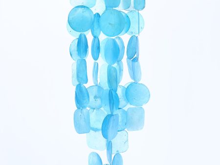 Aqua Serenity Capiz Windchime Online Hot Sale