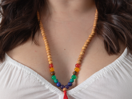 Rainbow Mala Bead Necklace Online