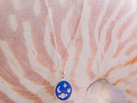 Blue Galaxy Necklace Online Hot Sale