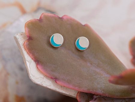 Blue Moon Studs For Discount