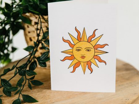 Sun Greeting Card Cheap