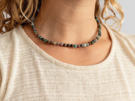 Indian Agate Beaded Necklace Sale