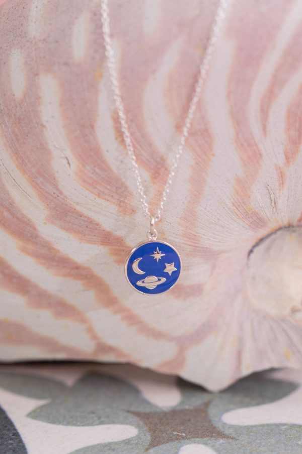 Blue Galaxy Necklace Online Hot Sale