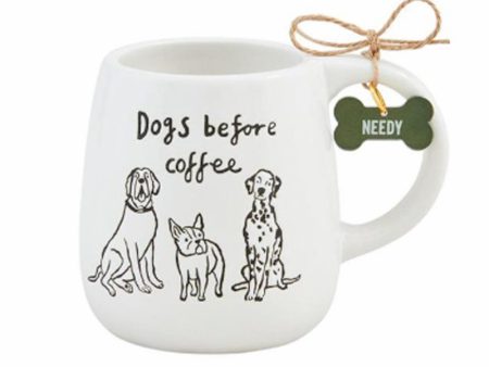 Mug & Collar Charm Set - Dogs Before Coffee For Discount