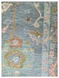 Artisan Blossom Blue Traditional Knotted Rug Hot on Sale