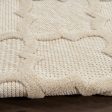 Nourison Home Easy Care NES01 Cream Contemporary Flat Weave Rug on Sale