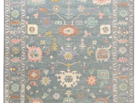 Artisan Blossom  Blue  Traditional Knotted Rug Fashion