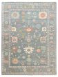 Artisan Blossom  Blue  Traditional Knotted Rug Fashion