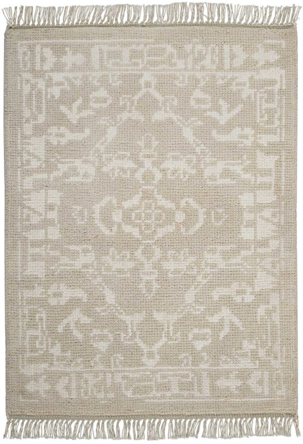 Nourison Home Elan ELN02 Light Grey Traditional Knotted Rug Supply