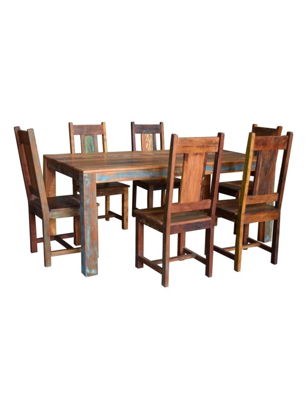 Eclectic Home Dining Table Rainforest Wood Rectangular Fashion