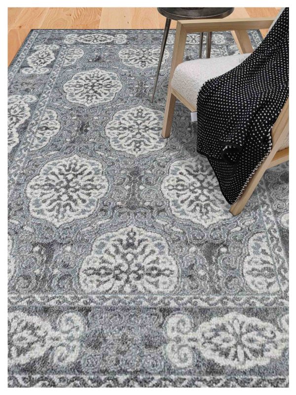 Limited Tatiana TU-112 STEEL BLUE  Traditional Machinemade Rug Online now