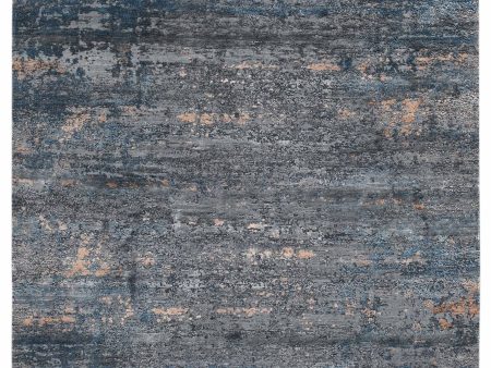 Limited Zelma WI-455 DARK GRAY  Transitional Knotted Rug Online Sale