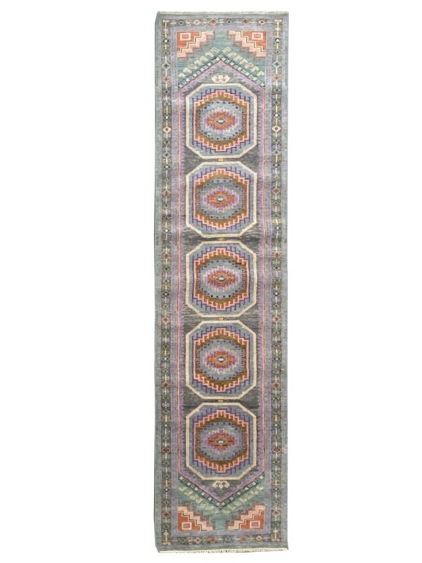 Artisan Blossom-2  Grey  Traditional Knotted Rug For Cheap