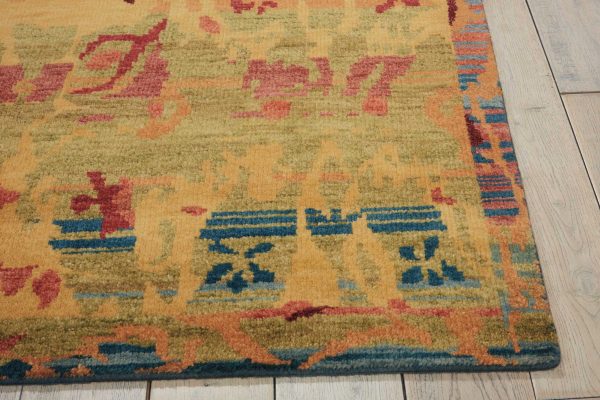 Nourison Home Dune DUN02 Gabbeh Transitional Knotted Rug For Cheap