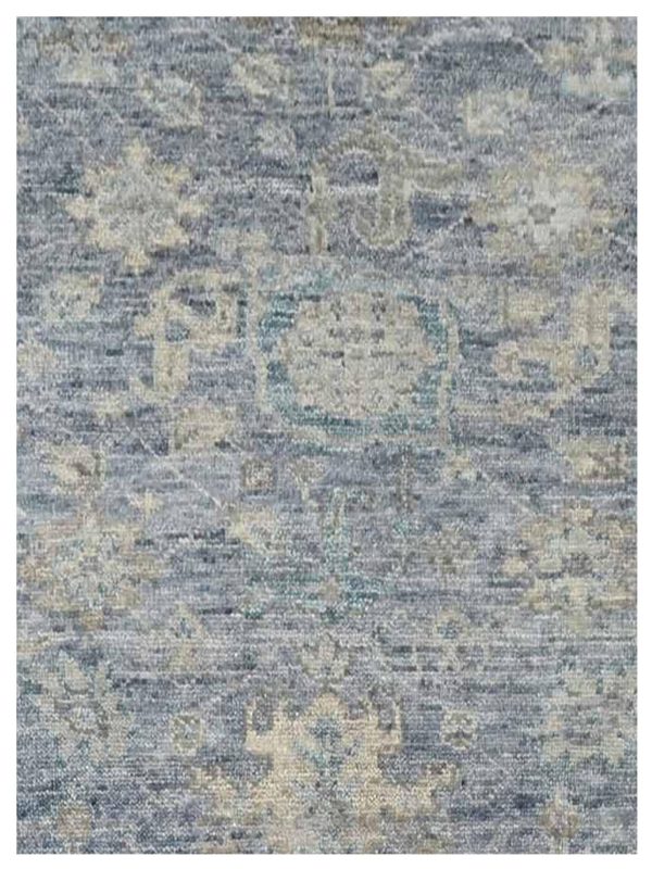 Artisan Bazaar  Lt.Blue Beige Traditional Knotted Rug For Cheap