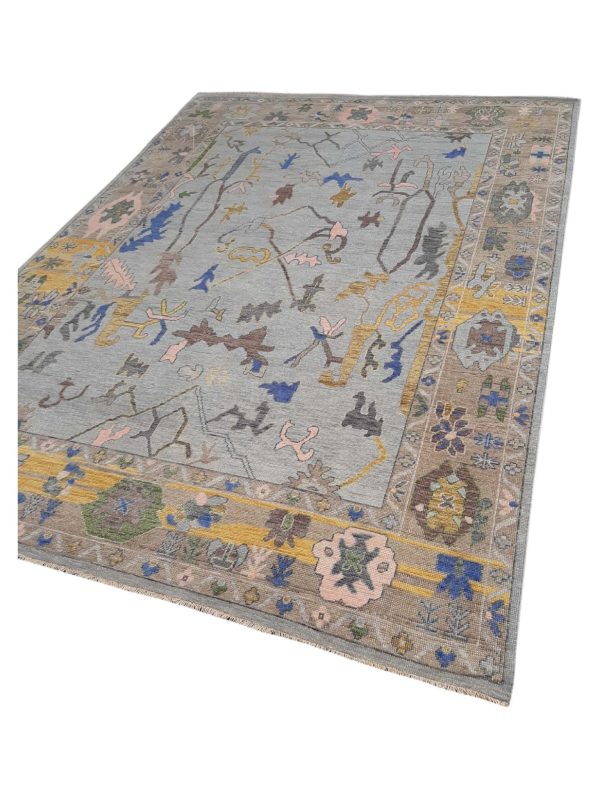 Artisan Blossom Lt.Grey Traditional Knotted Rug Sale