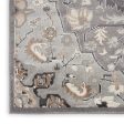 Nourison Home Elation ETN09 Grey Traditional Power-Loomed Rug Discount