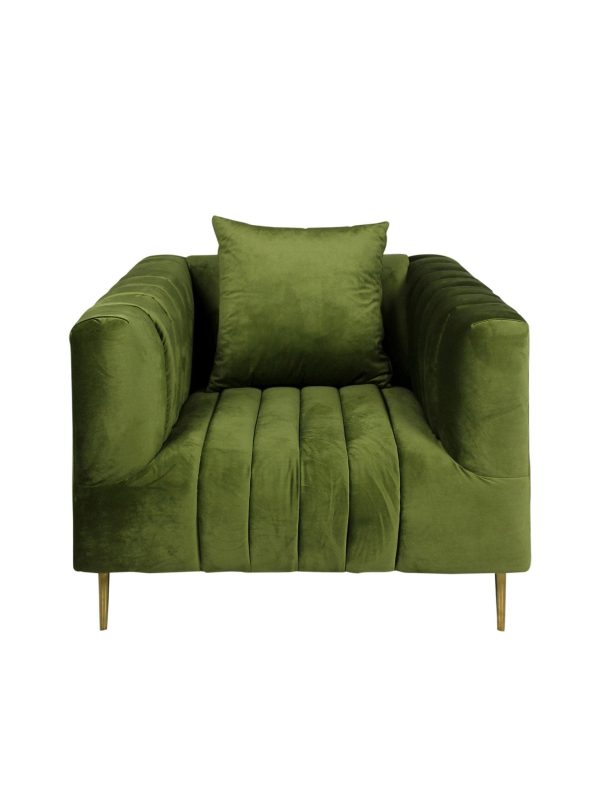 Eclectic Home Rutland Olive Sofa Chair Online Sale