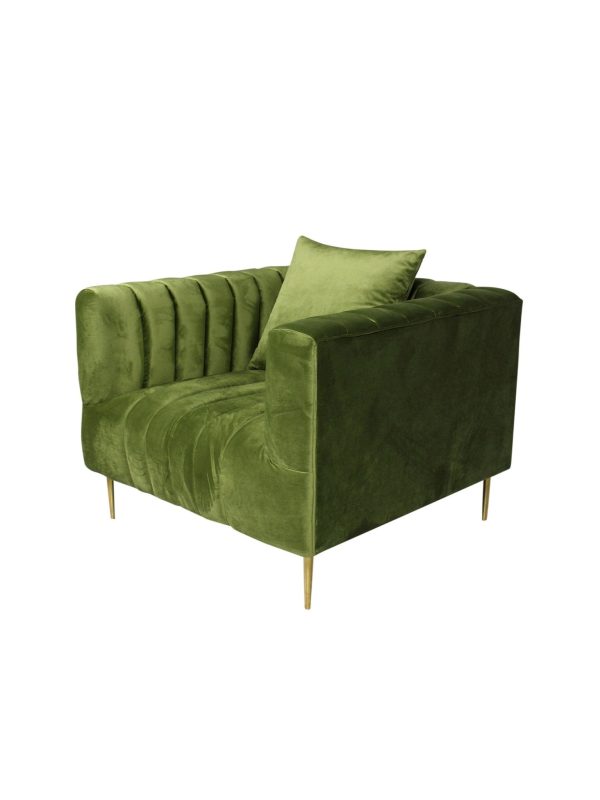 Eclectic Home Rutland Olive Sofa Chair Online Sale