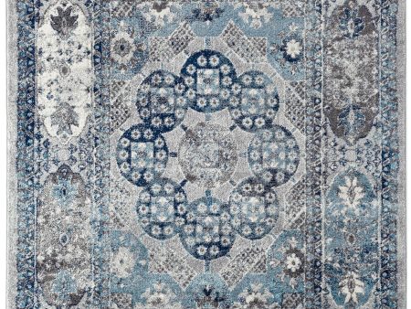 Limited Tatiana TU-106 GRAY SEA BLUE Traditional Machinemade Rug Online Hot Sale