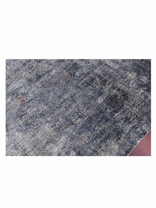 Limited Westonia WES-906 GRAY ORANGE Transitional Machinemade Rug Fashion