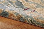 Nourison Home Dune DUN01 Mist Transitional Knotted Rug Hot on Sale