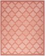 Nourison Home Easy Care NES01 Coral Orange Contemporary Flat Weave Rug Online