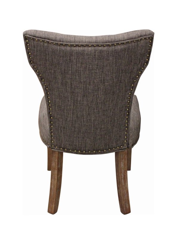 Eclectic Home Dining Chair Howel Dark Gray on Sale