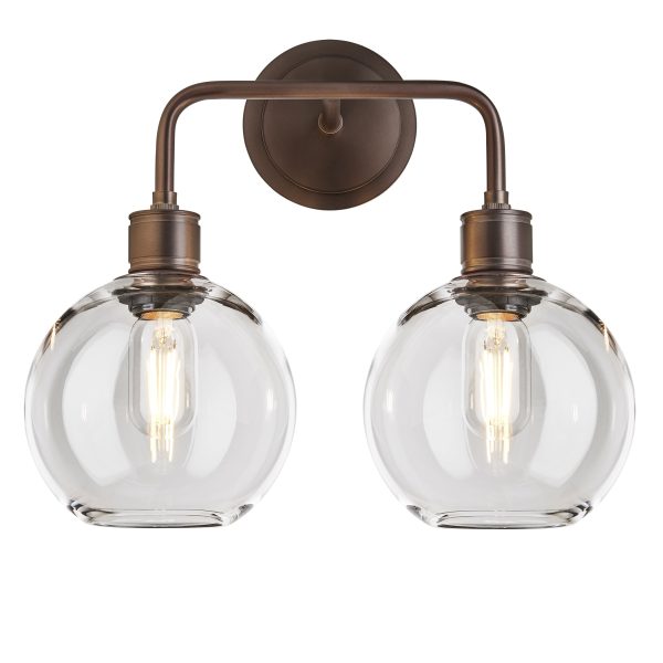 Albany Glass Globe Double Wall Light - 7 Inch - Clear Online now