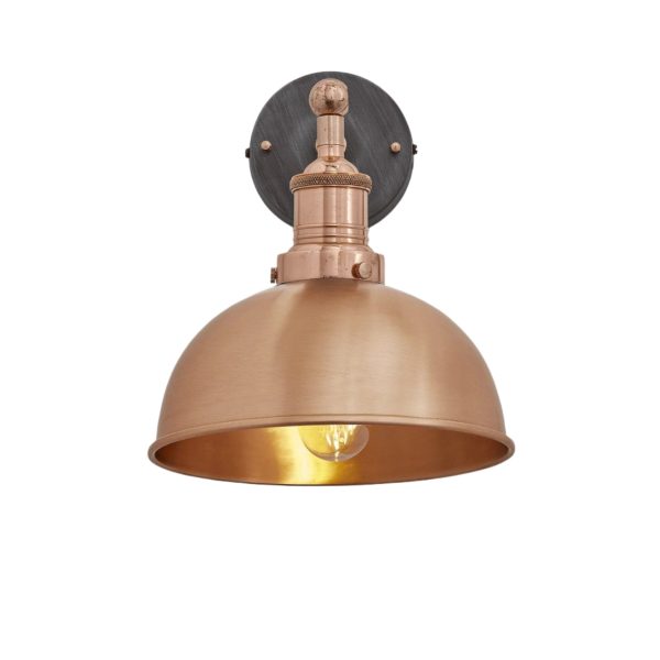 Brooklyn Dome Wall Light - 8 Inch - Copper Sale