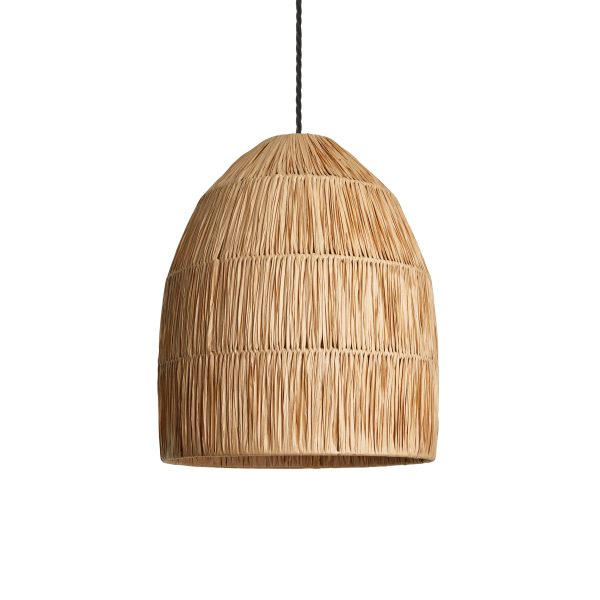 Raffia Ceiling Pendant Light - Bell - Natural Online Sale