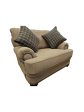 Eclectic Home Mackenzie Taupe Sofa Chair Supply