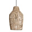 Boho Rattan Ceiling Pendant Light - 11 Inch - Vase - Natural Online now