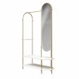 Anastasia Clothing and Shoe Storage with Vertical Mirror Online Sale