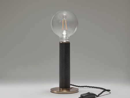 Knurled Edison Table Lamp - Black For Cheap